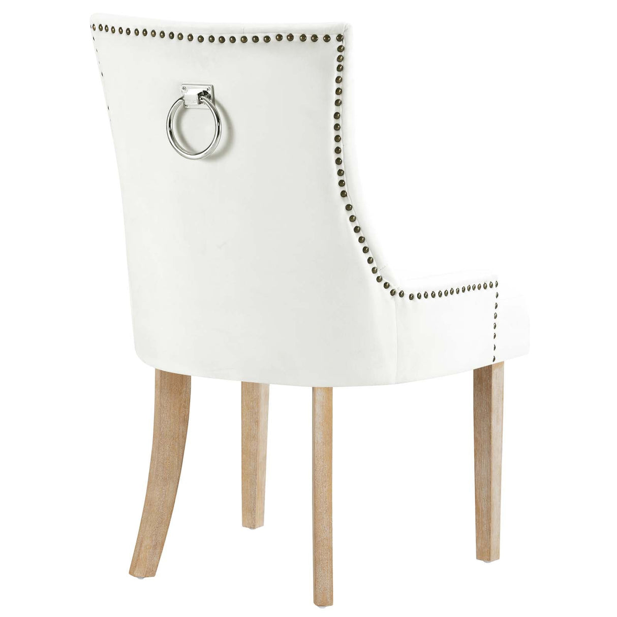 Pose Dining Chair Performance Velvet Set of 2 - Modern Farmhouse & Tufted Nailhead Trim