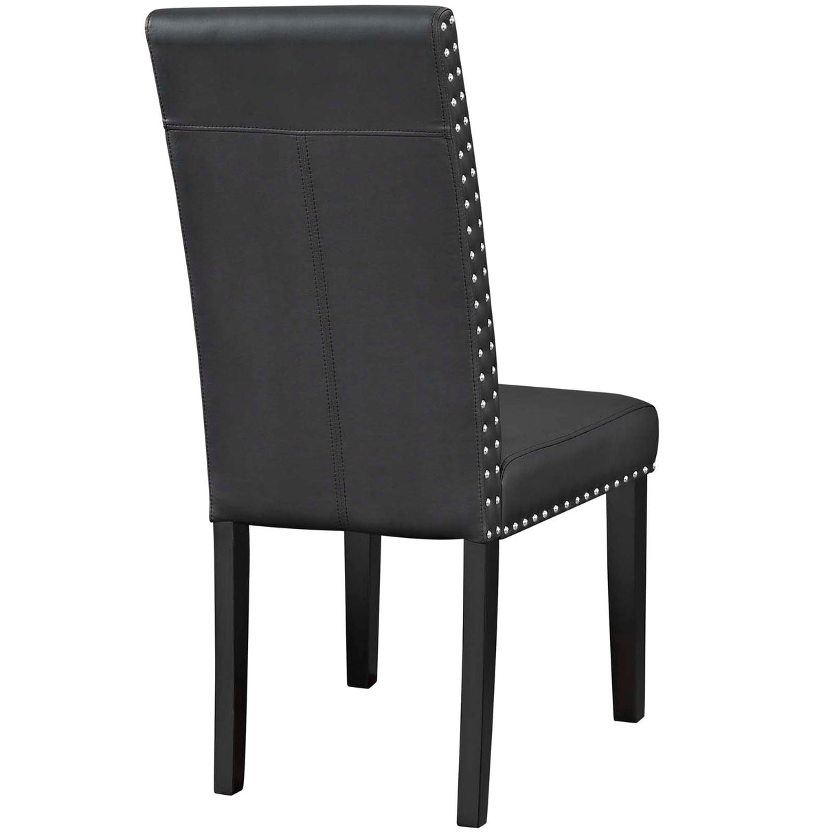 Parcel Dining Side Chair Vinyl Set of 4 - Mid-Century Modern & Easy-Clean Vegan Leather