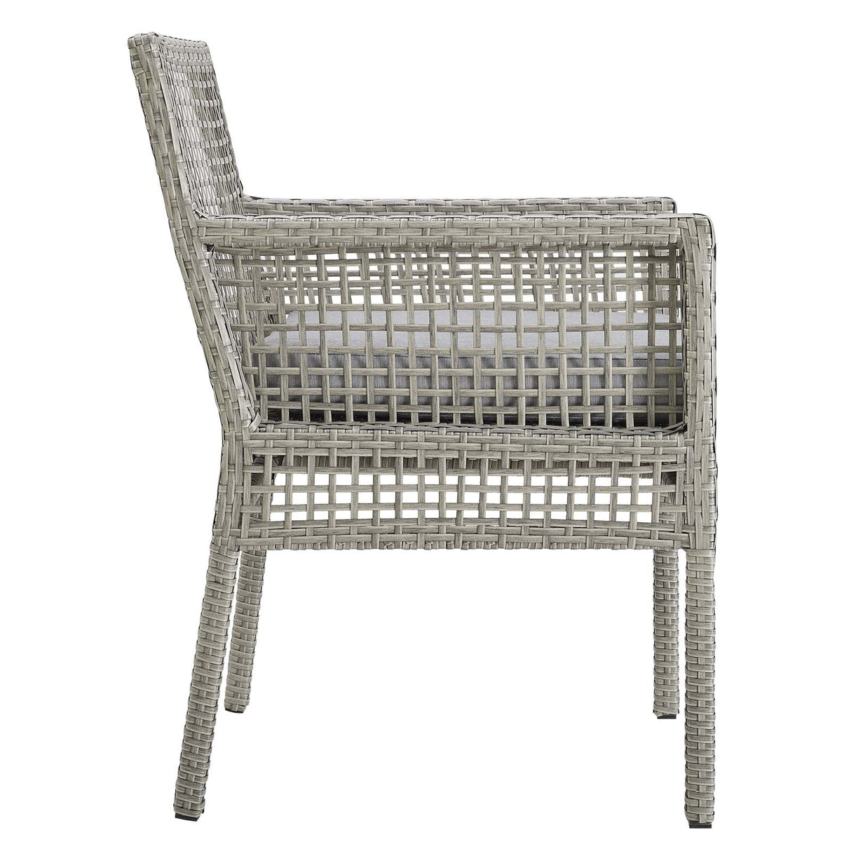 Aura 7 Piece Outdoor Patio Wicker Rattan Set - Modern Coastal & Weather-Resistant