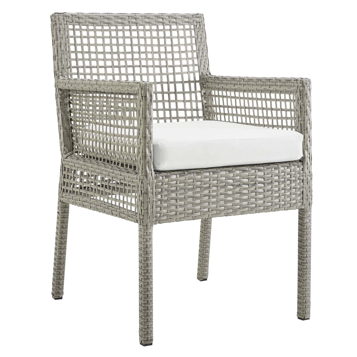 Aura 7 Piece Outdoor Patio Wicker Rattan Set - Modern Coastal & Weather-Resistant