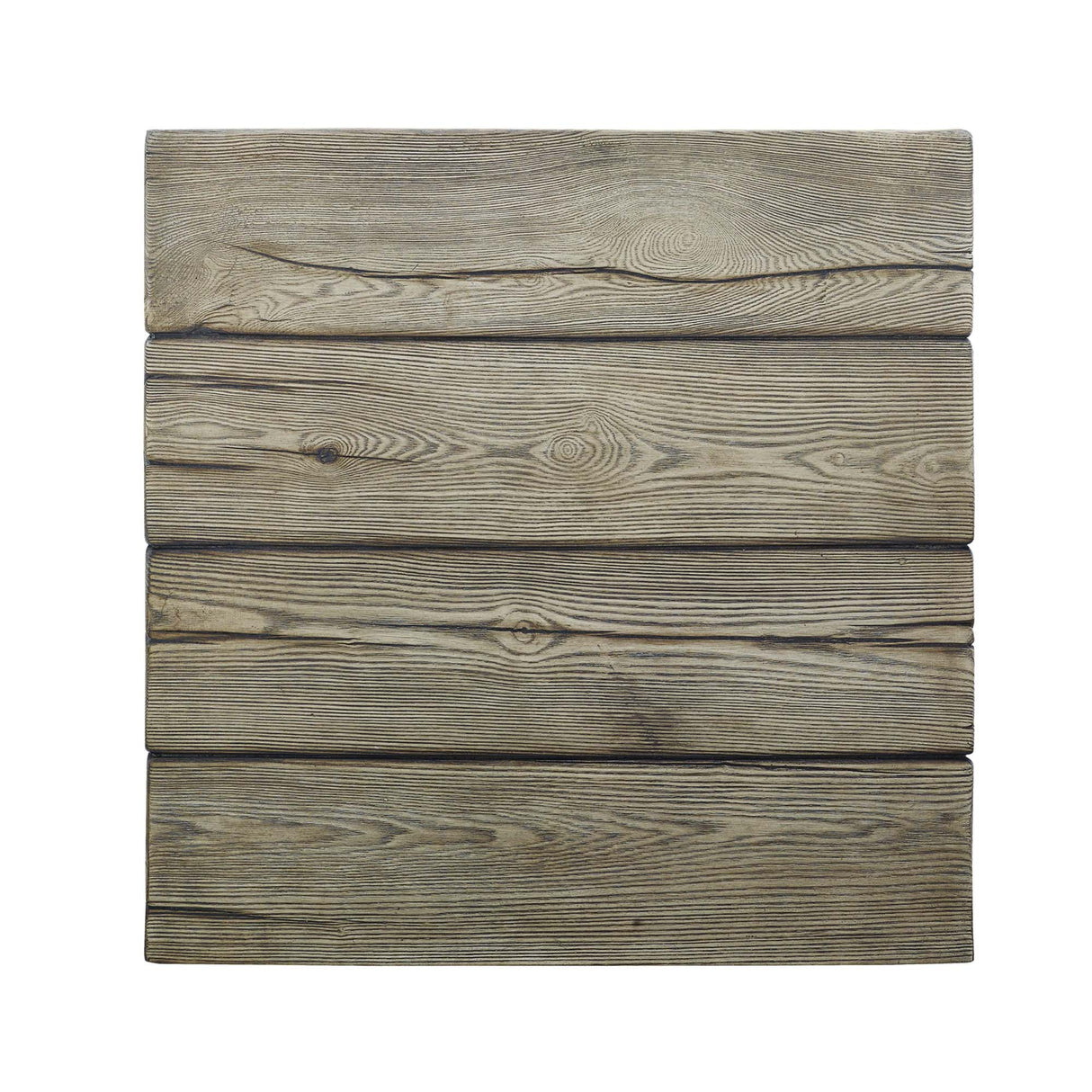 Manteo Rustic Coastal Outdoor Patio Side Table - Modern Driftwood Finish & Weather-Resistant End Table