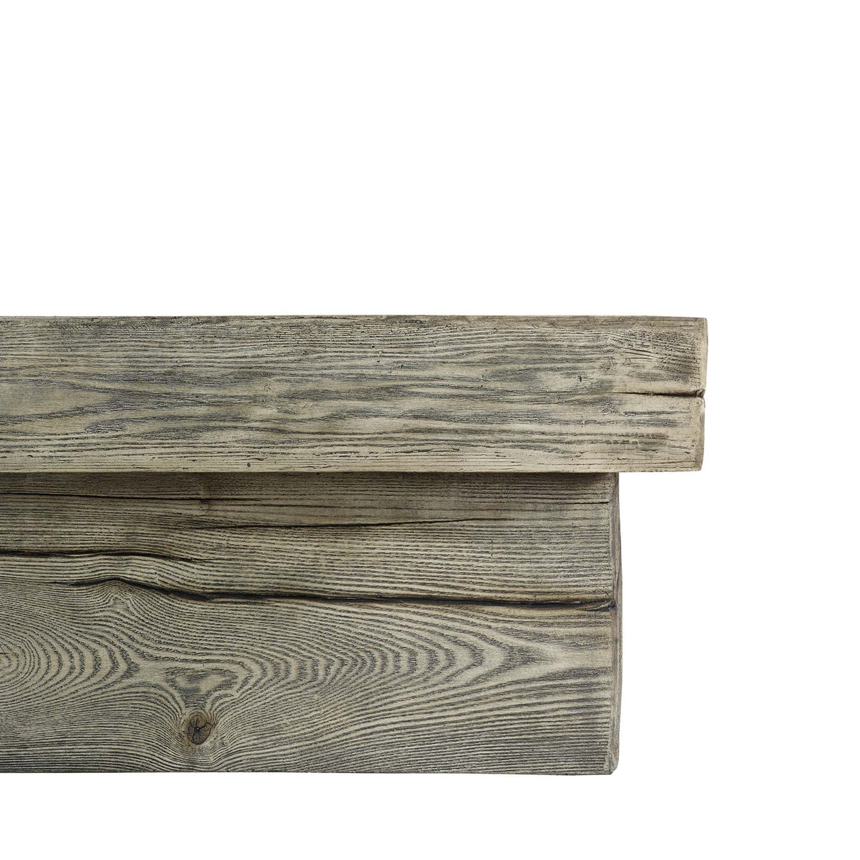 Manteo 70" Rectangular Outdoor Patio Fire Pit Table - Rustic Coastal & Weather-Resistant