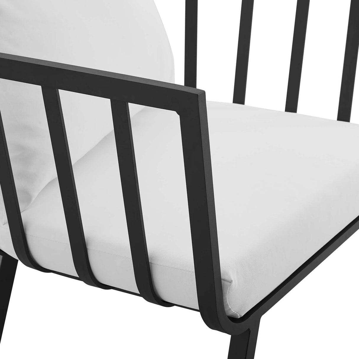 Riverside Outdoor Patio Aluminum Armchair - Coastal Modern & All-Weather Poolside Seating