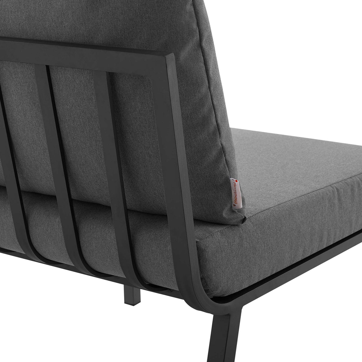 Riverside Outdoor Patio Aluminum Armless Chair - Coastal Modern & Modular Seating