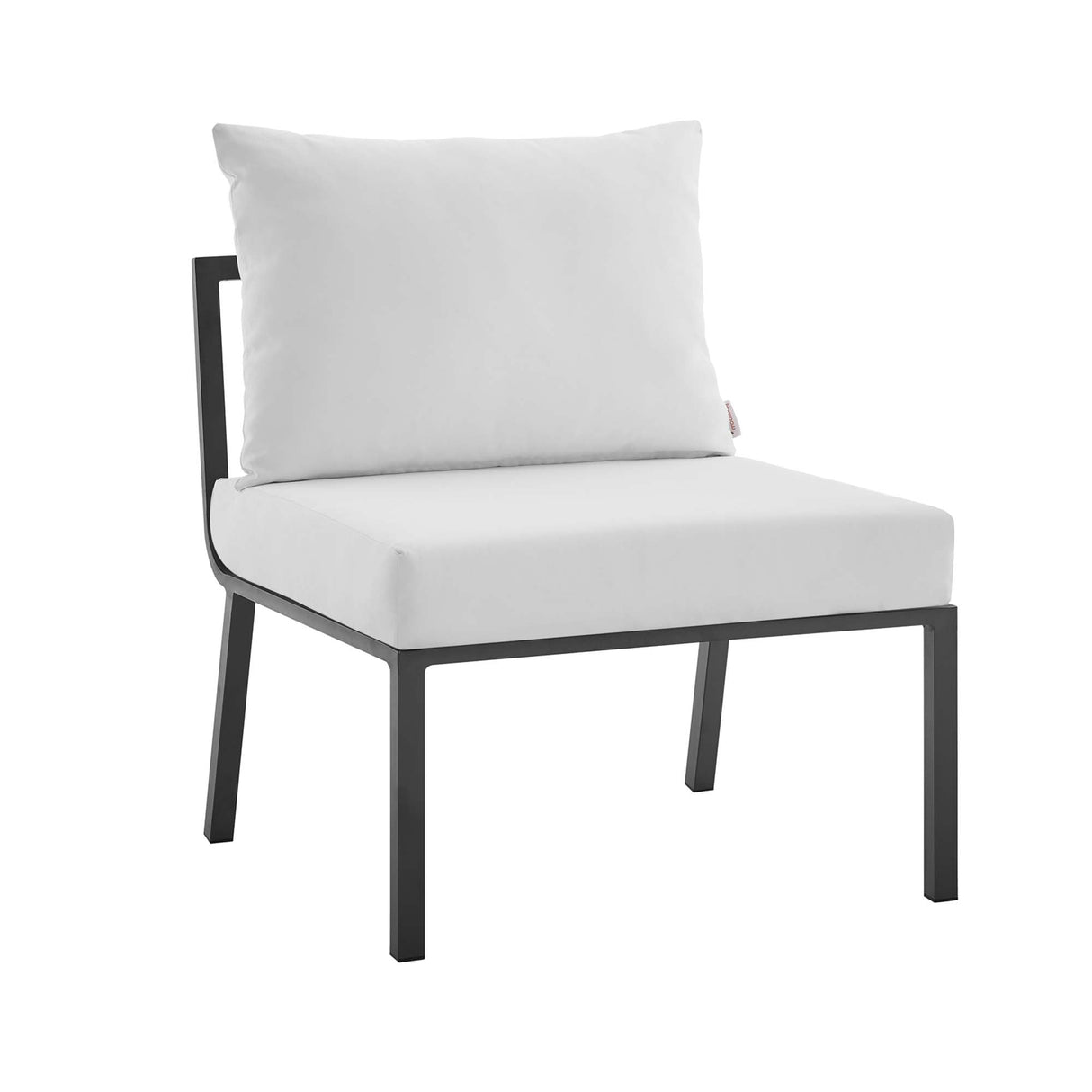 Riverside Outdoor Patio Aluminum Armless Chair - Coastal Modern & Modular Seating