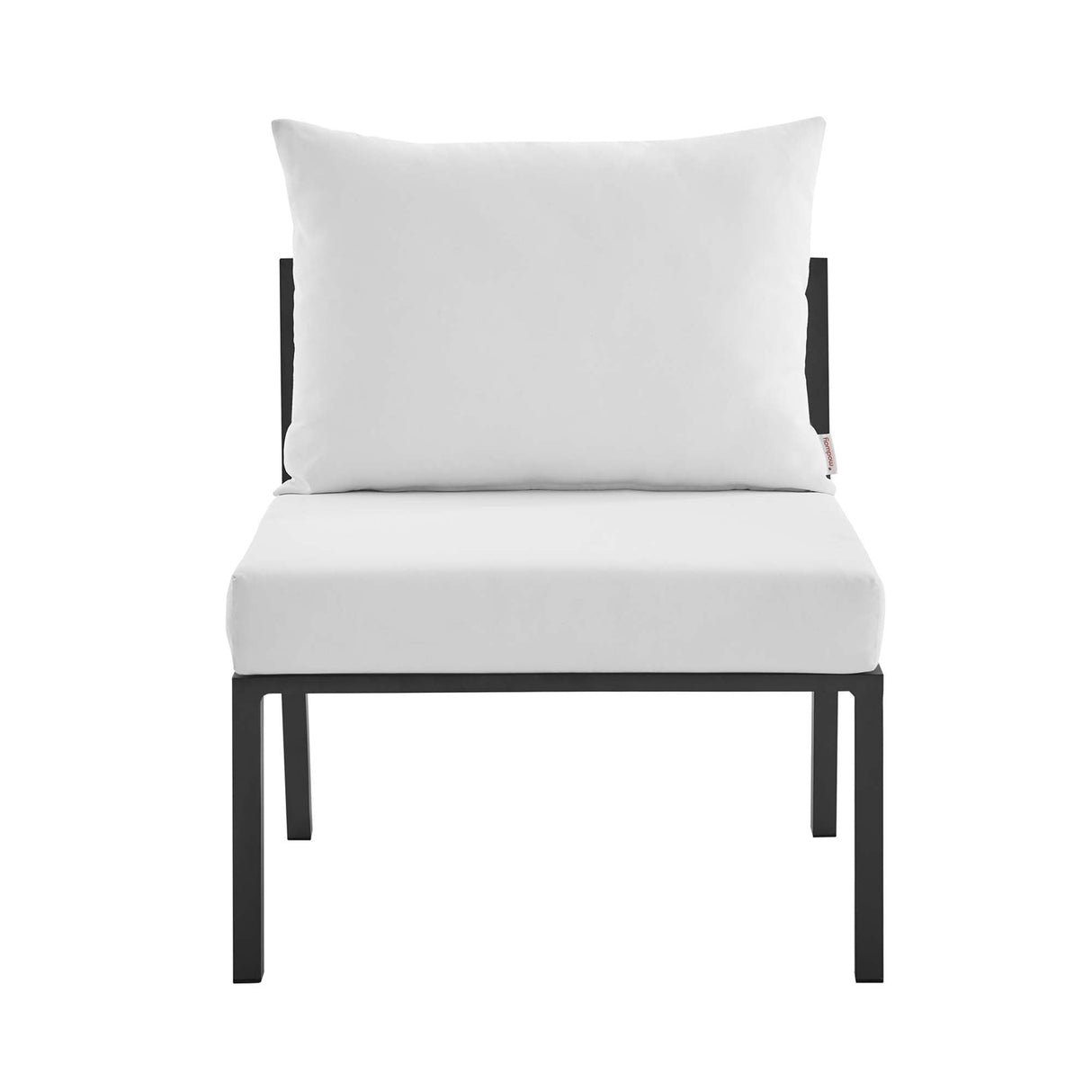 Riverside Outdoor Patio Aluminum Armless Chair - Coastal Modern & Modular Seating