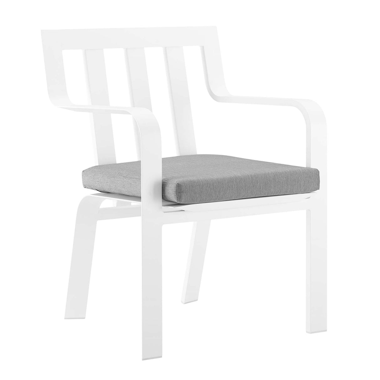 Baxley Stackable Outdoor Patio Aluminum Dining Armchair - Coastal Modern & UV-Resistant