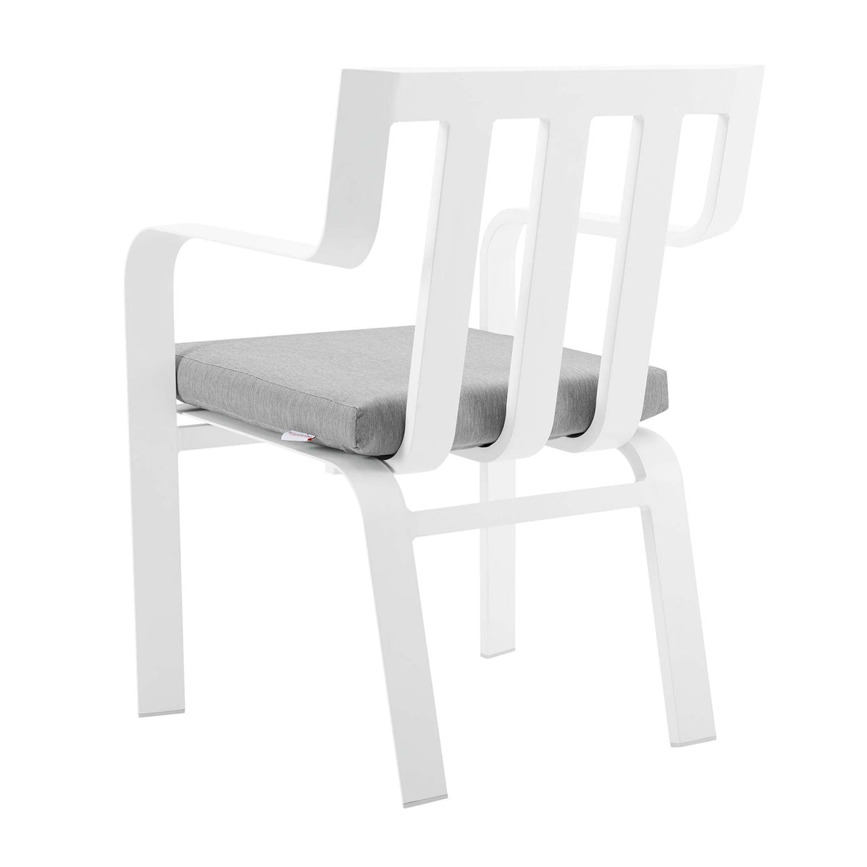 Baxley Stackable Outdoor Patio Aluminum Dining Armchair - Coastal Modern & UV-Resistant
