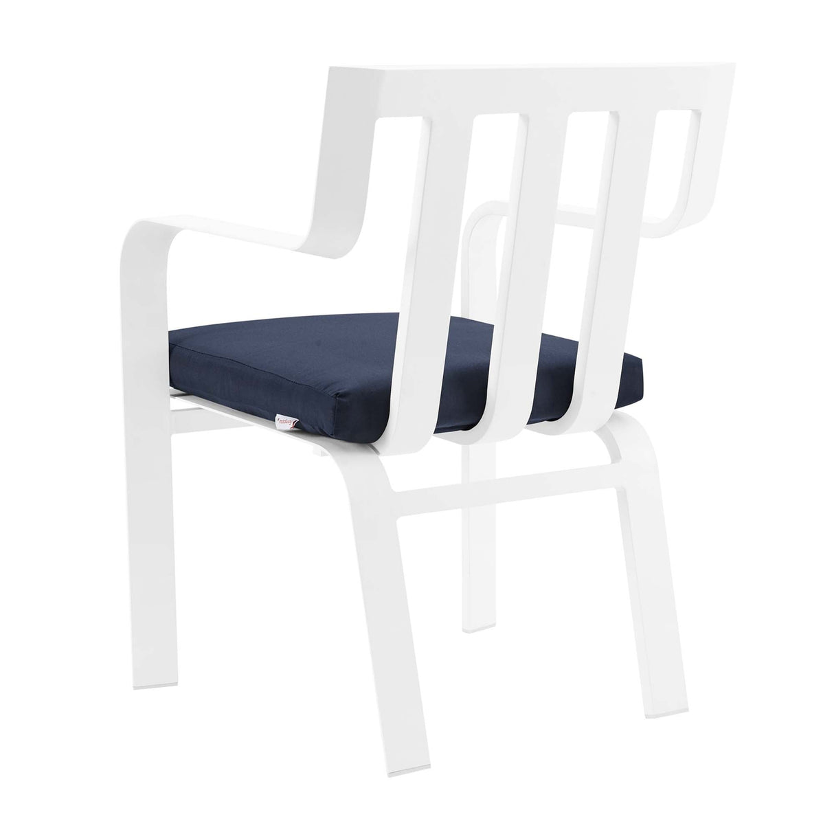 Baxley Stackable Outdoor Patio Aluminum Dining Armchair - Coastal Modern & UV-Resistant