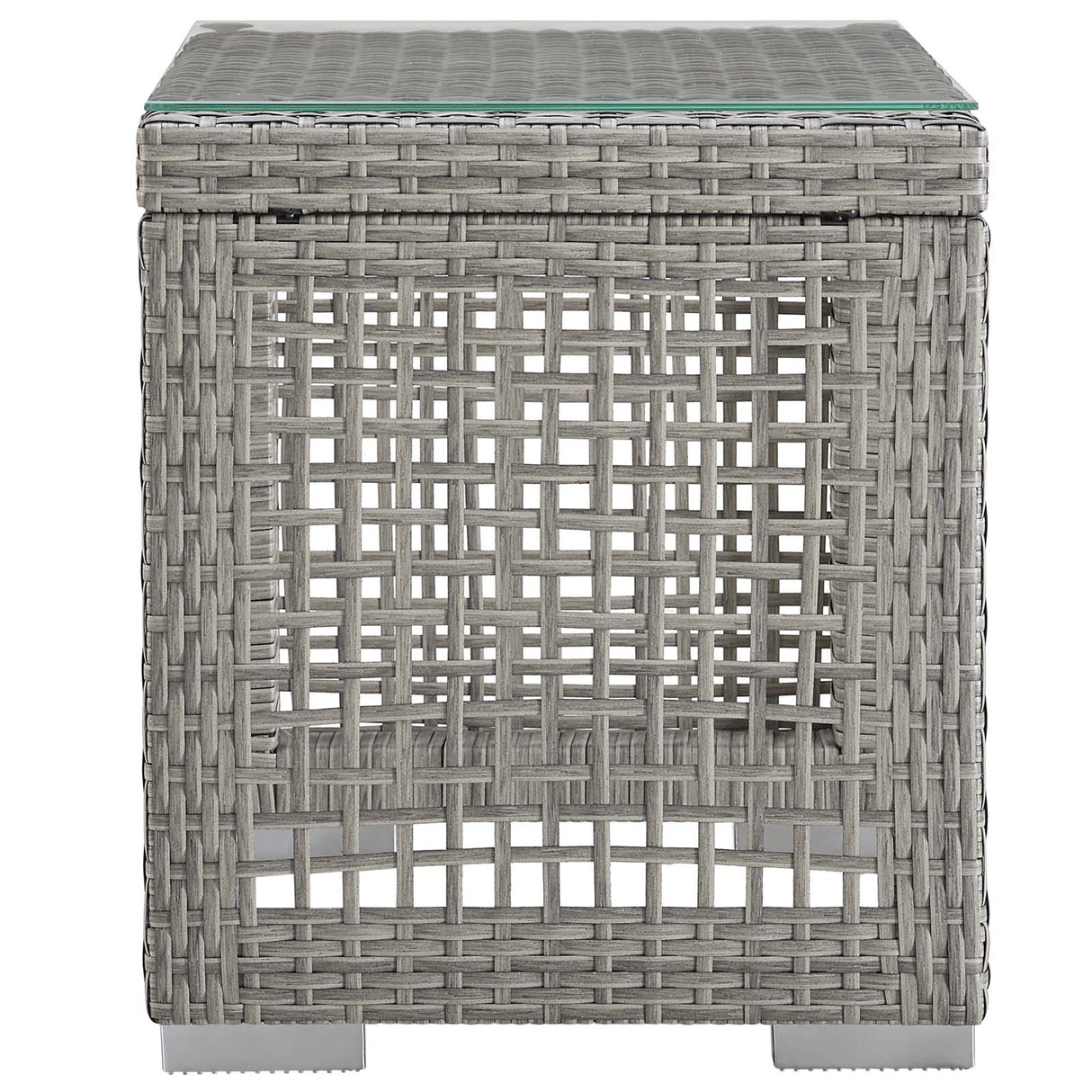 Aura 3 Piece Outdoor Patio Wicker Rattan Set - Modern Coastal & Weather-Resistant