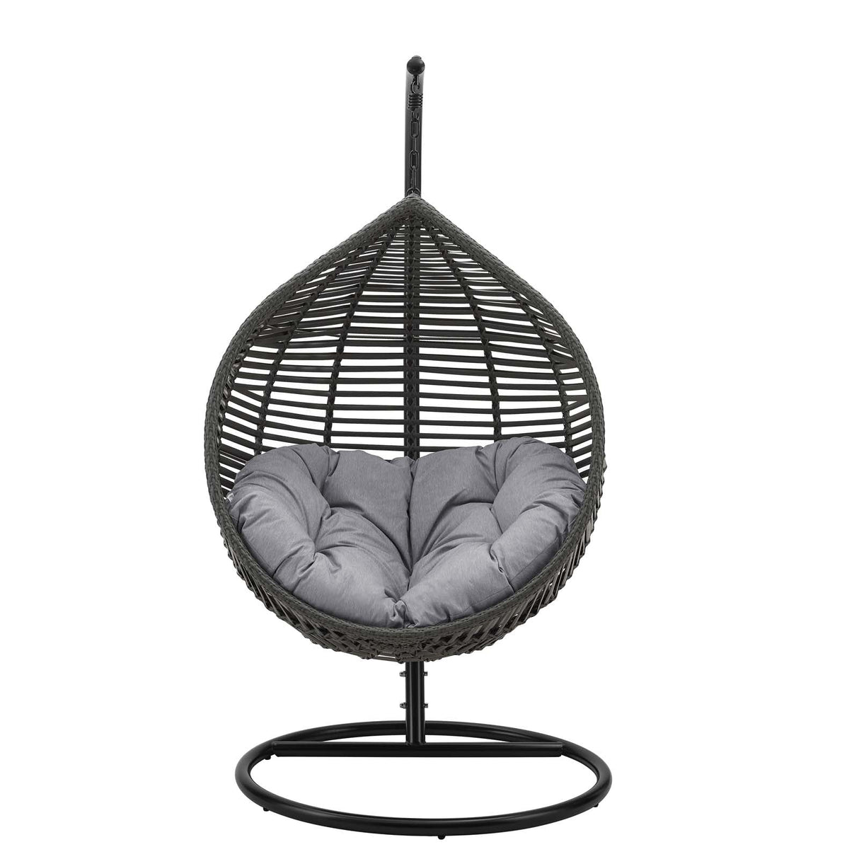 Garner Teardrop Outdoor Patio Swing Chair - Modern Boho & Weather-Resistant