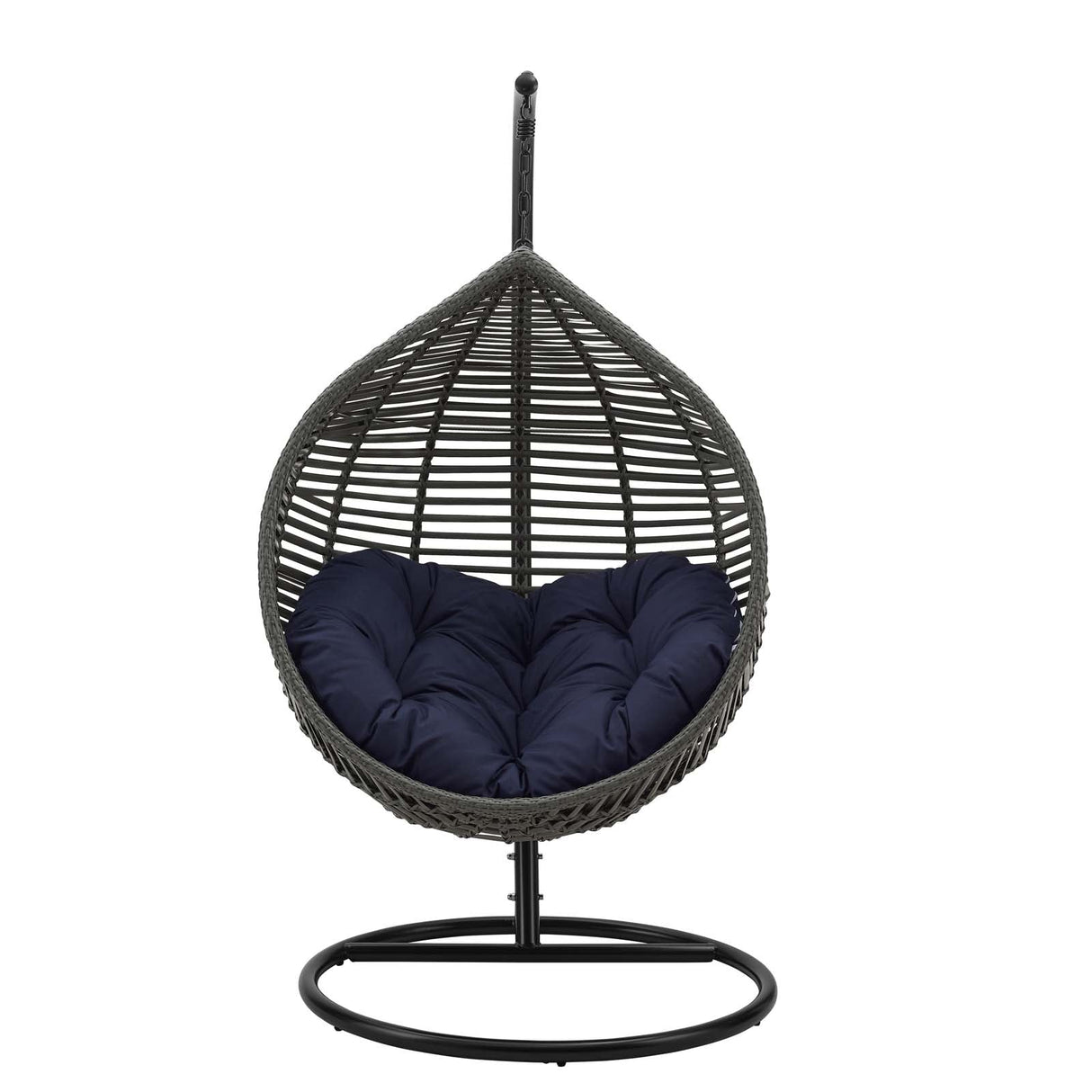 Garner Teardrop Outdoor Patio Swing Chair - Modern Boho & Weather-Resistant