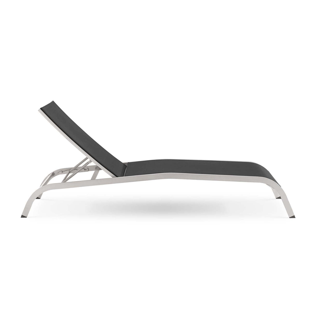 Savannah Mesh Chaise Outdoor Patio Aluminum Lounge Chair - Vintage Glamour & Weather-Resistant