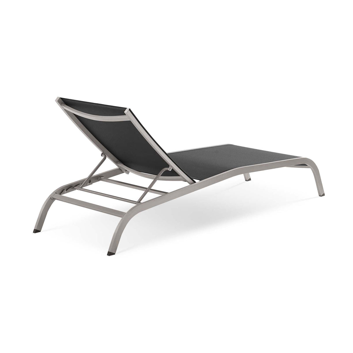 Savannah Mesh Chaise Outdoor Patio Aluminum Lounge Chair - Vintage Glamour & Weather-Resistant