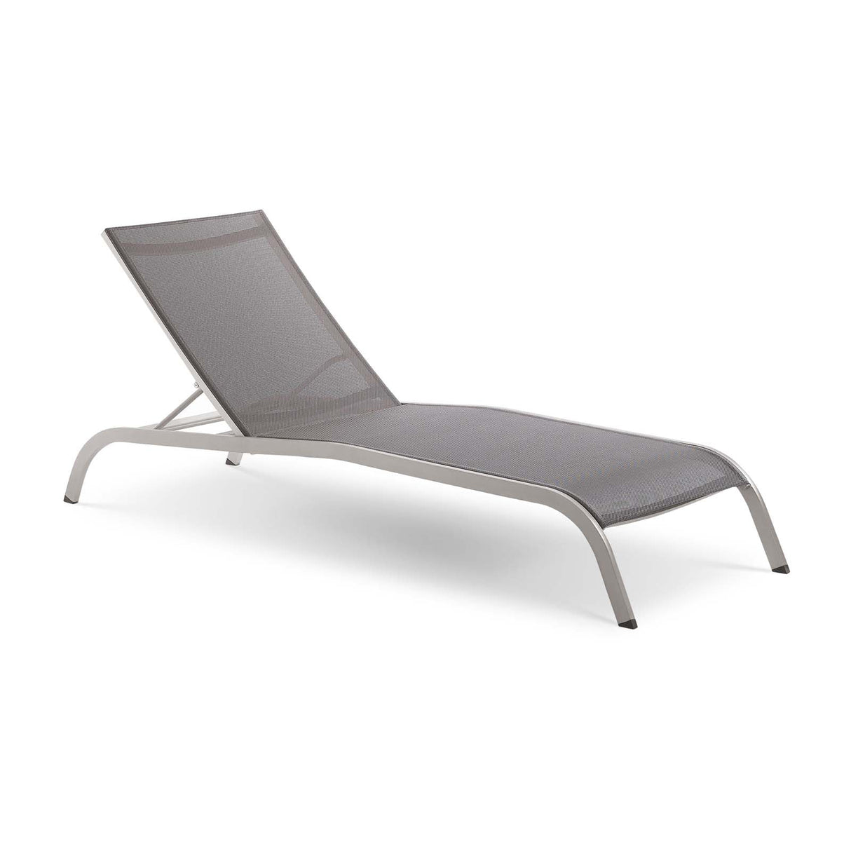 Savannah Mesh Chaise Outdoor Patio Aluminum Lounge Chair - Vintage Glamour & Weather-Resistant