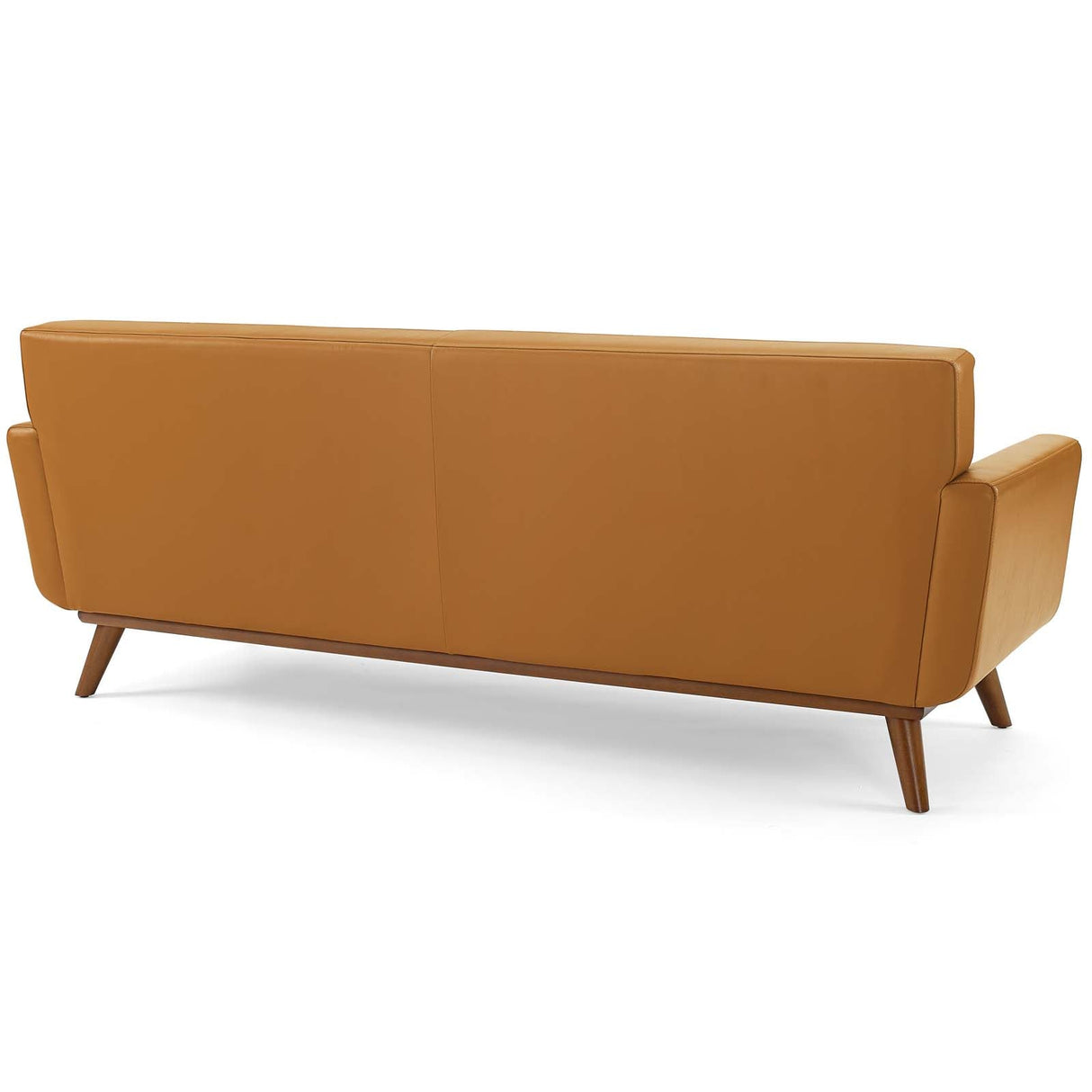 Engage Top-Grain Leather Living Room Lounge Sofa - Mid-Century Modern & Premium Seating