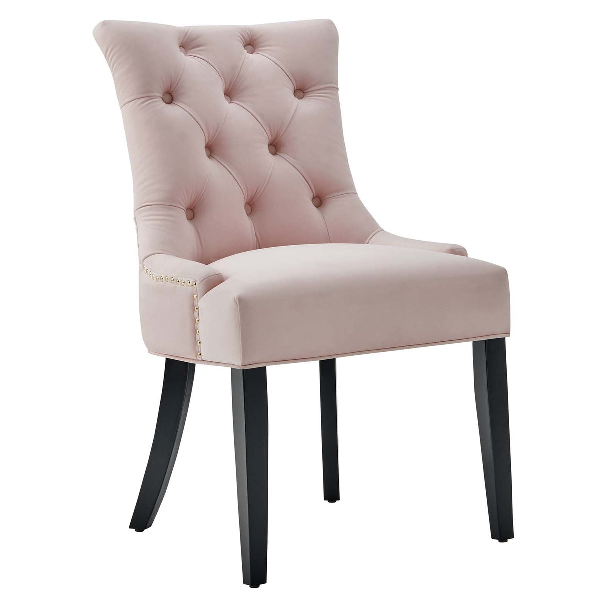 Regent Tufted Performance Velvet Dining Side Chairs - Set of 2 - French Vintage & Stain-Resistant