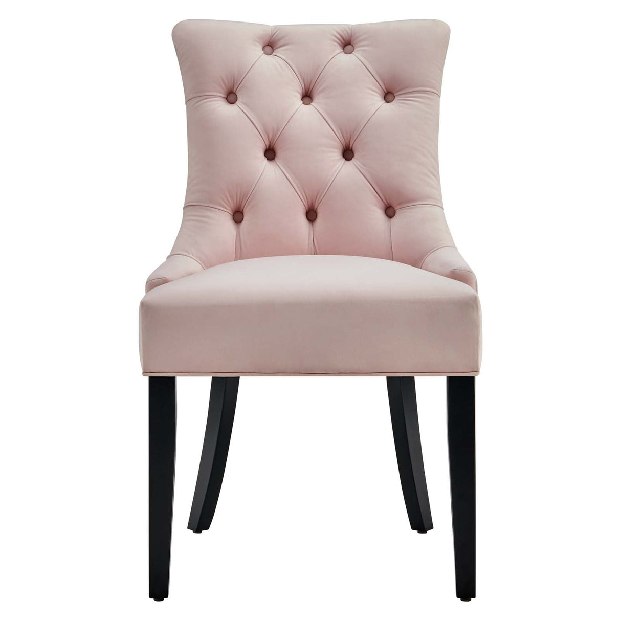 Regent Tufted Performance Velvet Dining Side Chairs - Set of 2 - French Vintage & Stain-Resistant