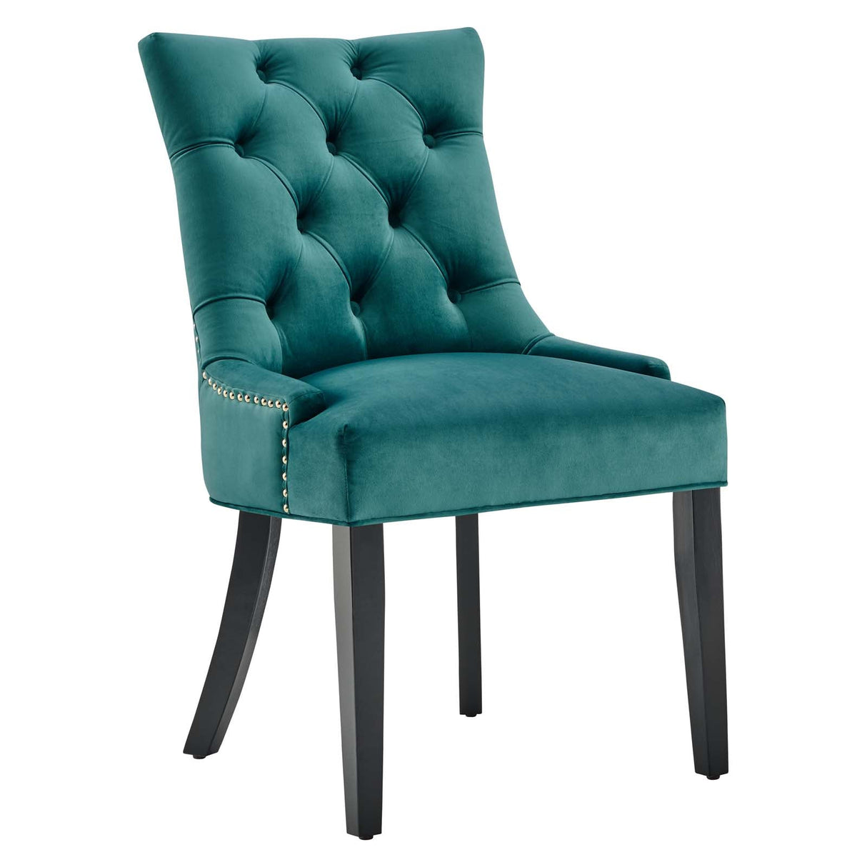 Regent Tufted Performance Velvet Dining Side Chairs - Set of 2 - French Vintage & Stain-Resistant