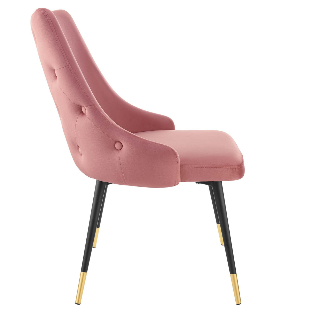 Adorn Tufted Performance Velvet Dining Side Chair - Glam Deco & Stain-Resistant