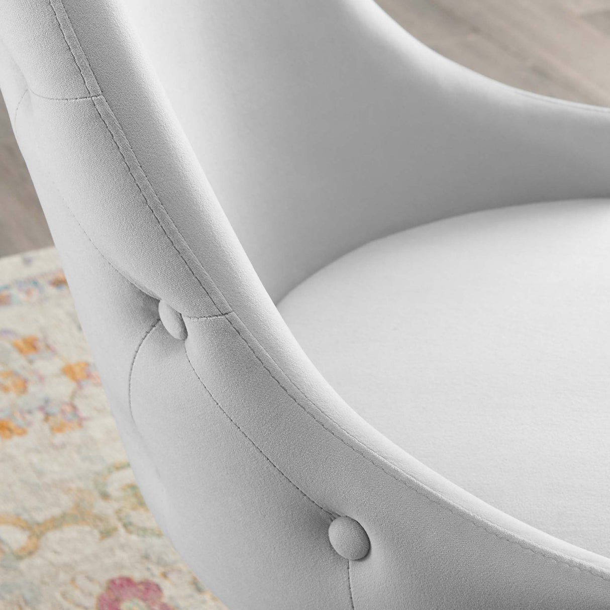 Adorn Tufted Performance Velvet Dining Side Chair - Glam Deco & Stain-Resistant