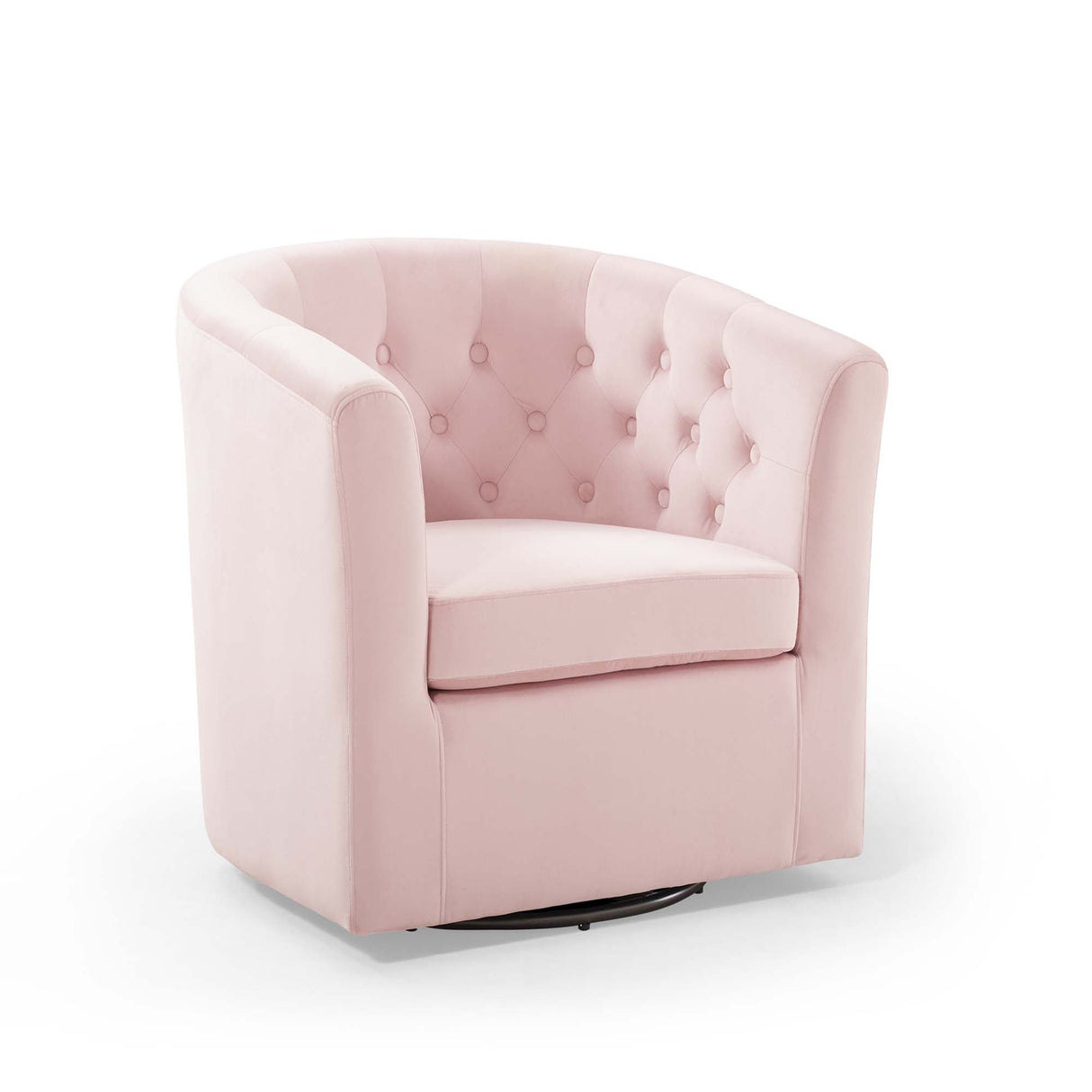 Prospect Tufted Performance Velvet Swivel Armchair