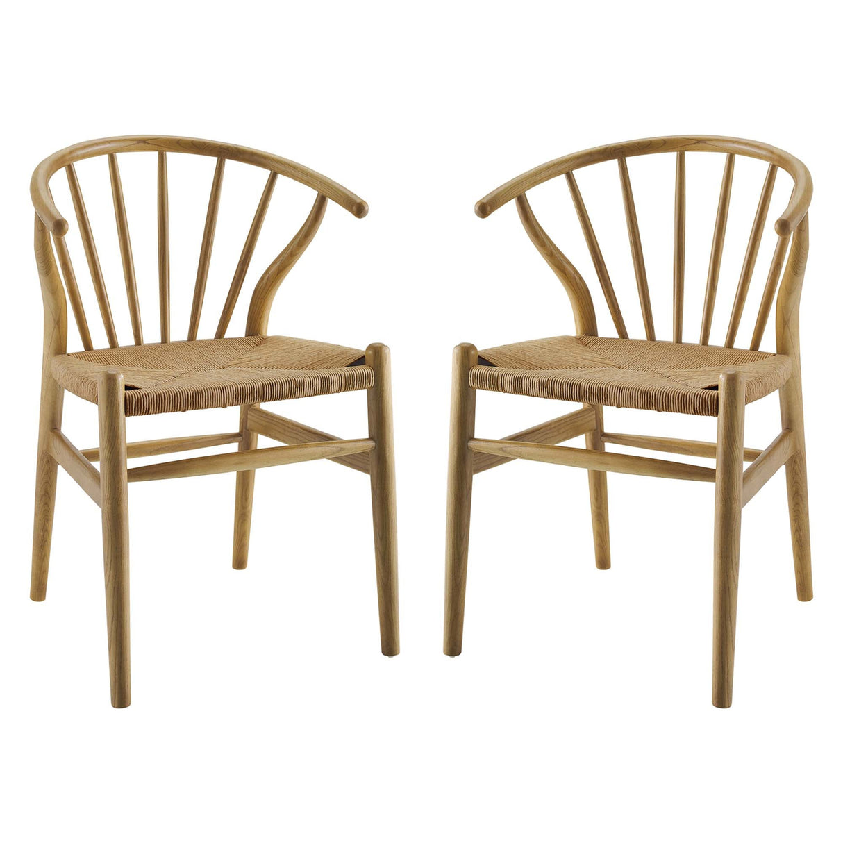 Flourish Spindle Wood Dining Side Chair Set of 2
