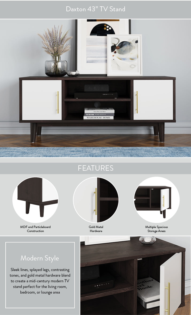 Daxton 43" TV Stand dimensions