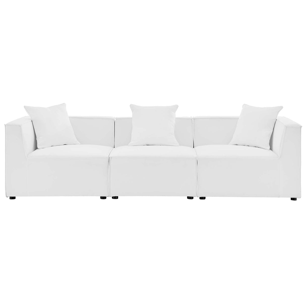 Saybrook Outdoor Patio Upholstered 3-Piece Sectional Sofa