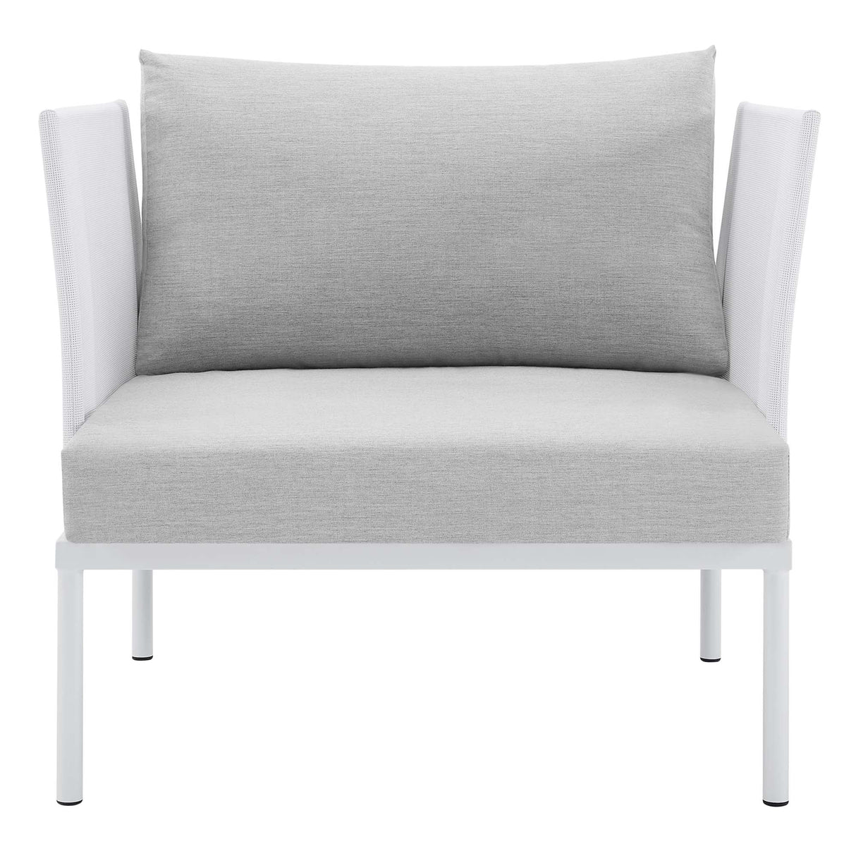 Harmony Sunbrella Outdoor Patio Aluminum Armchair (Modern Minimalist & Weather-Resistant Seating)