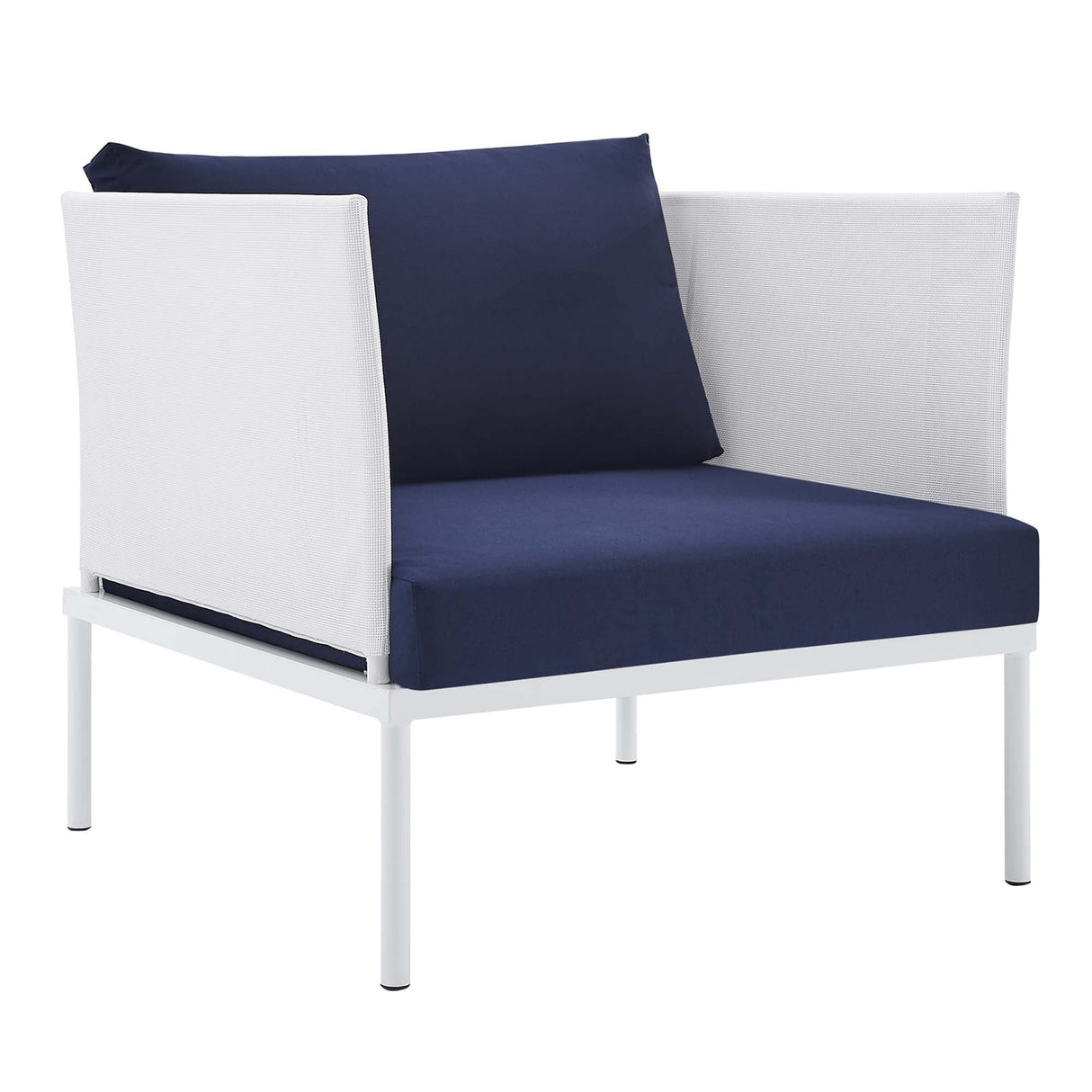 Harmony Sunbrella Outdoor Patio Aluminum Armchair (Modern Minimalist & Weather-Resistant Seating)