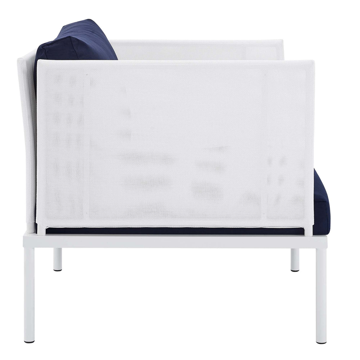Harmony Sunbrella Outdoor Patio Aluminum Armchair (Modern Minimalist & Weather-Resistant Seating)
