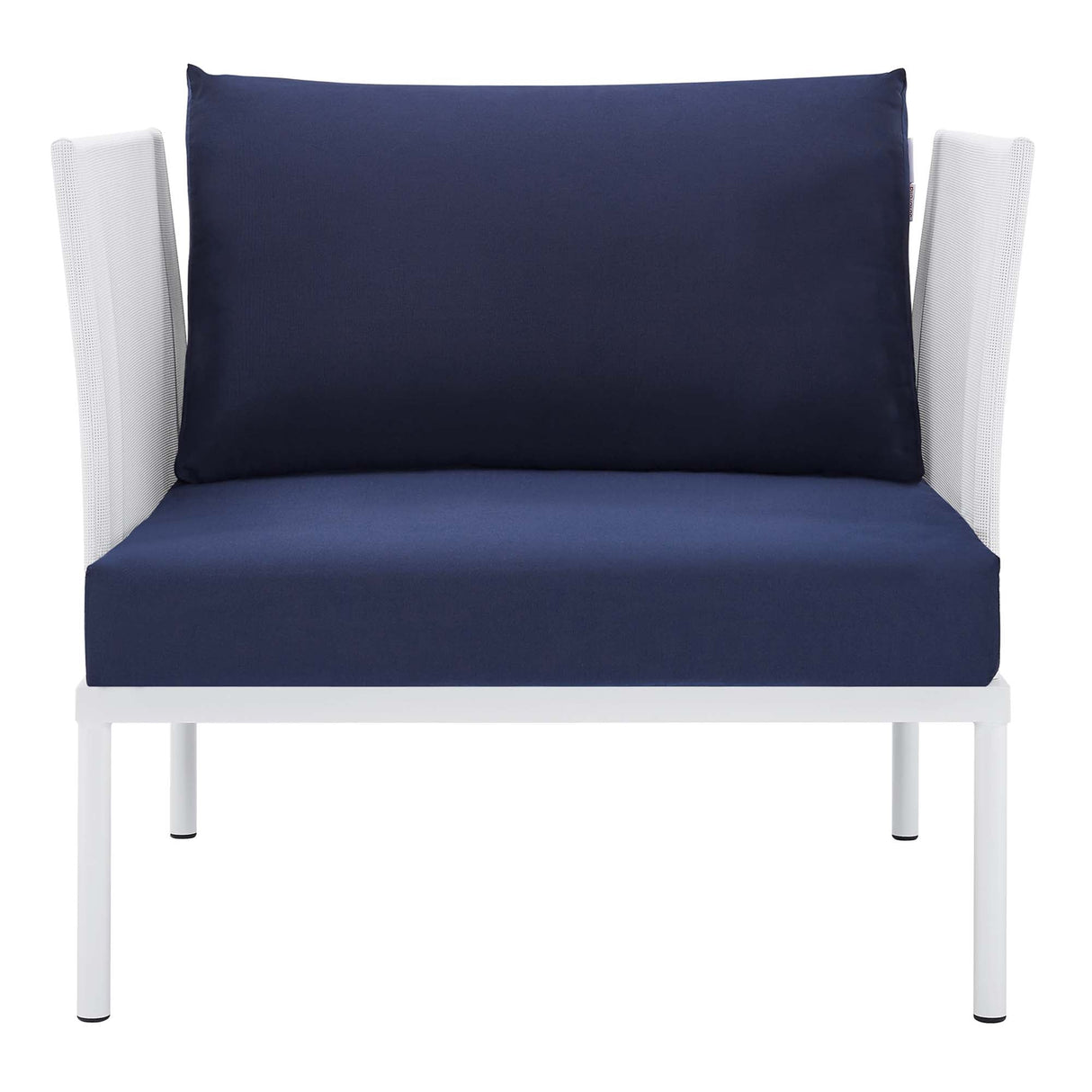 Harmony Sunbrella Outdoor Patio Aluminum Armchair (Modern Minimalist & Weather-Resistant Seating)