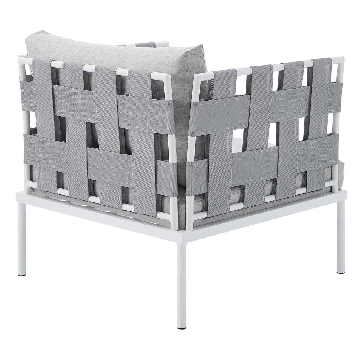 Harmony Sunbrella® Outdoor Patio Aluminum Armchair (Contemporary Modern & All-Weather Durable)