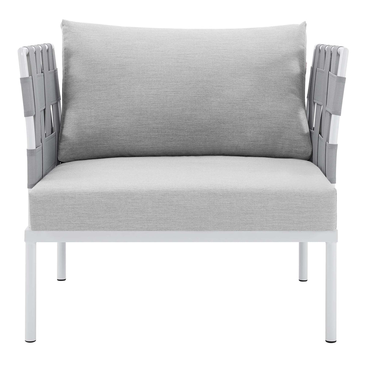 Harmony Sunbrella® Outdoor Patio Aluminum Armchair (Contemporary Modern & All-Weather Durable)