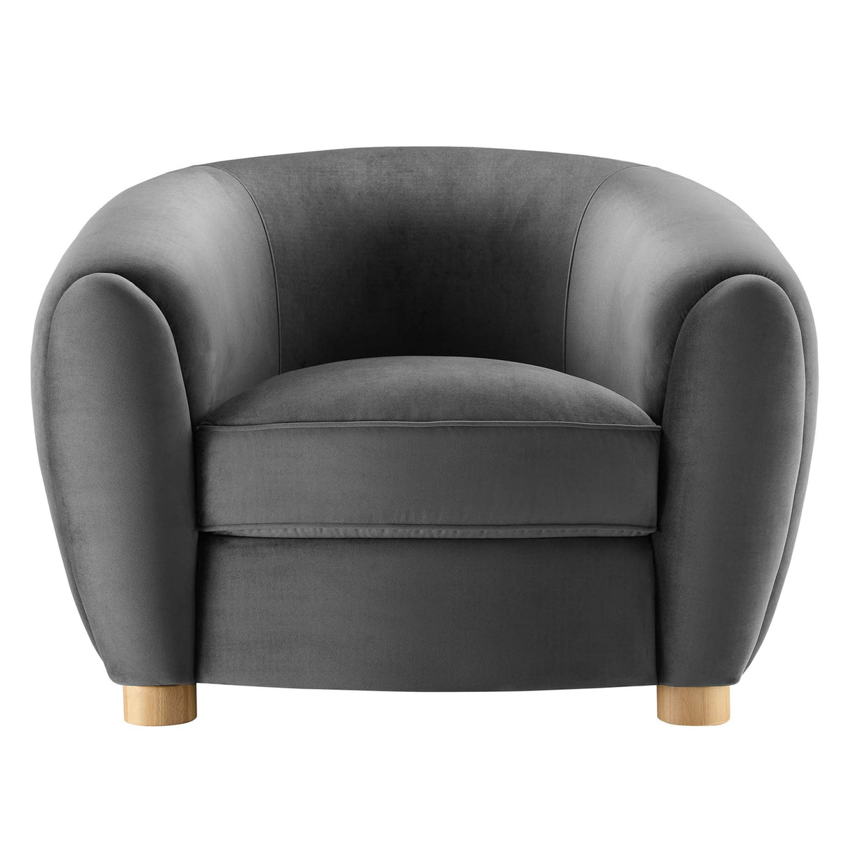 Abundant Performance Velvet Accent Armchair - Glam Deco & Stain-Resistant Lounging