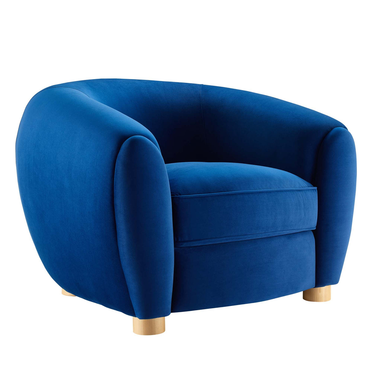 Abundant Performance Velvet Accent Armchair - Glam Deco & Stain-Resistant Lounging