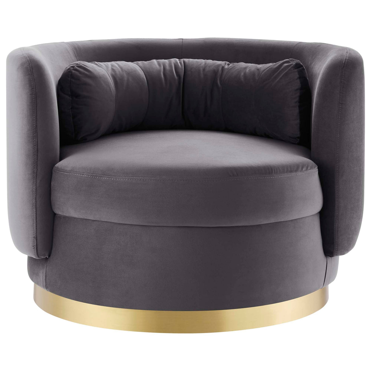 Relish Performance Velvet Swivel Chair - Glam Deco & Ergonomic Lounge Seating