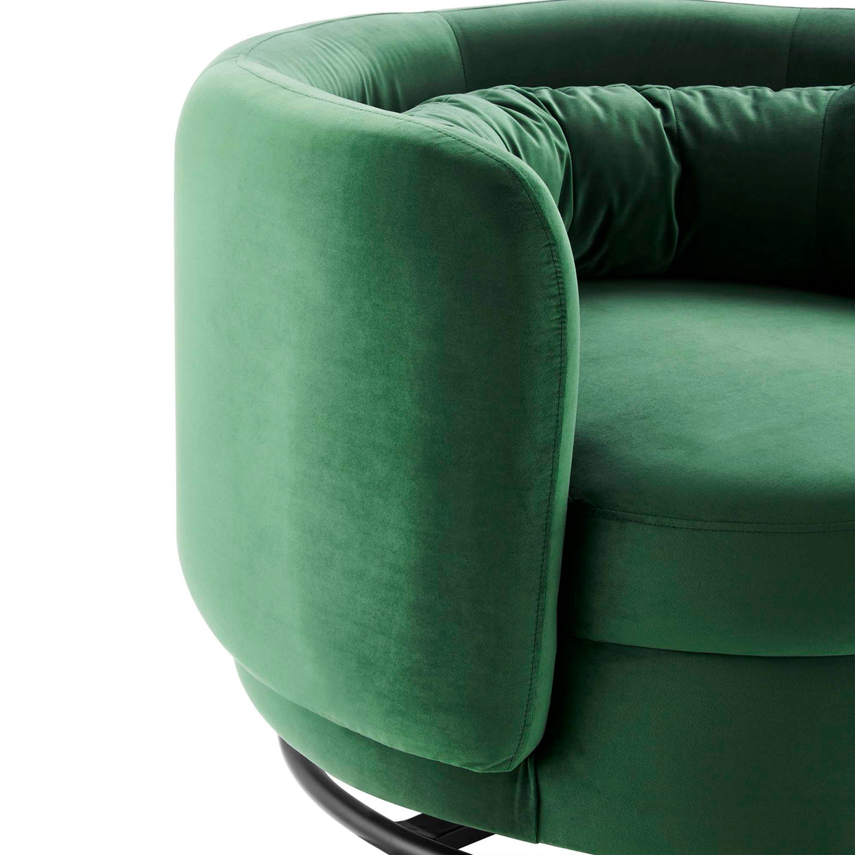 Relish Performance Velvet Swivel Chair - Glam Deco & 360-Degree Swivel