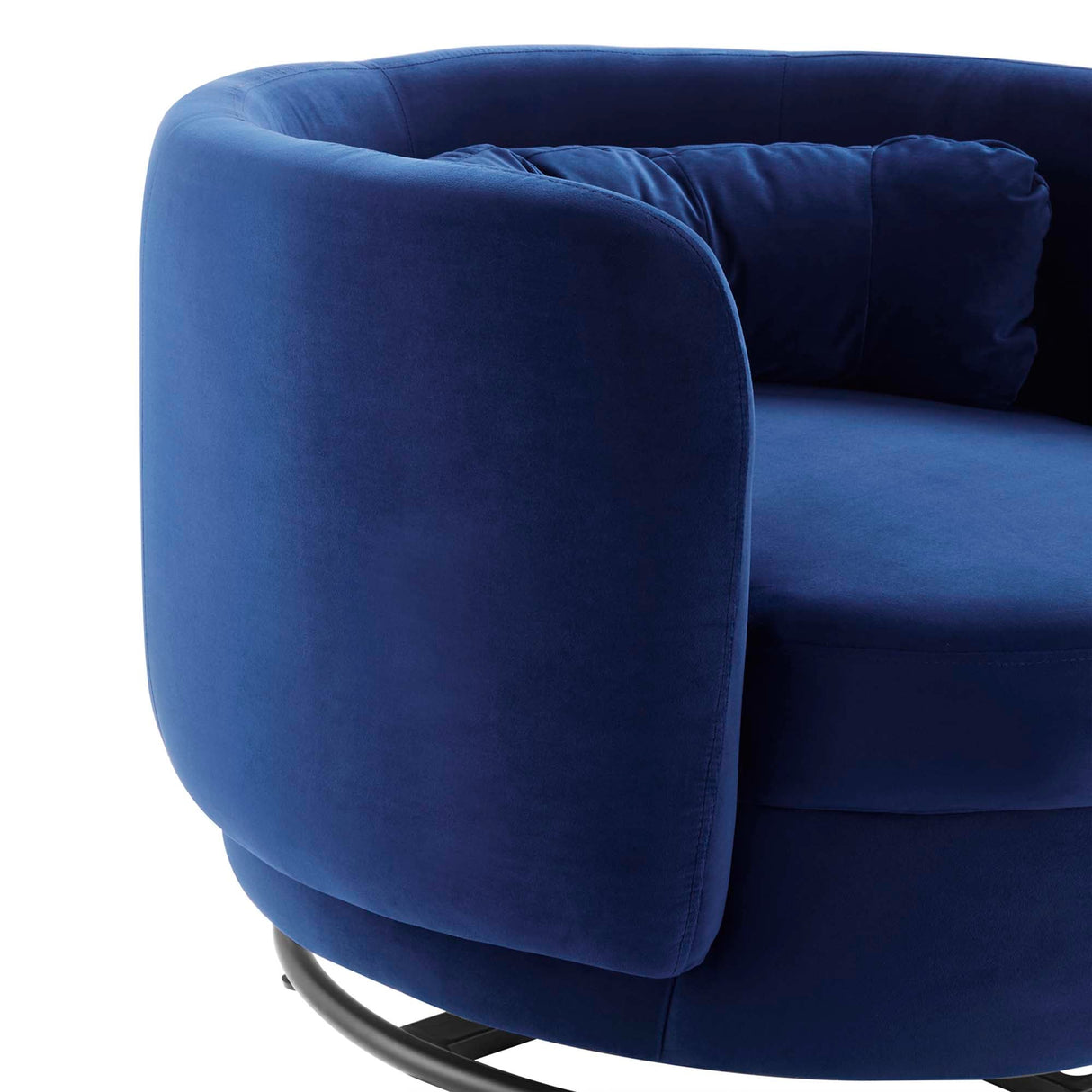 Relish Performance Velvet Swivel Chair - Glam Deco & 360-Degree Swivel