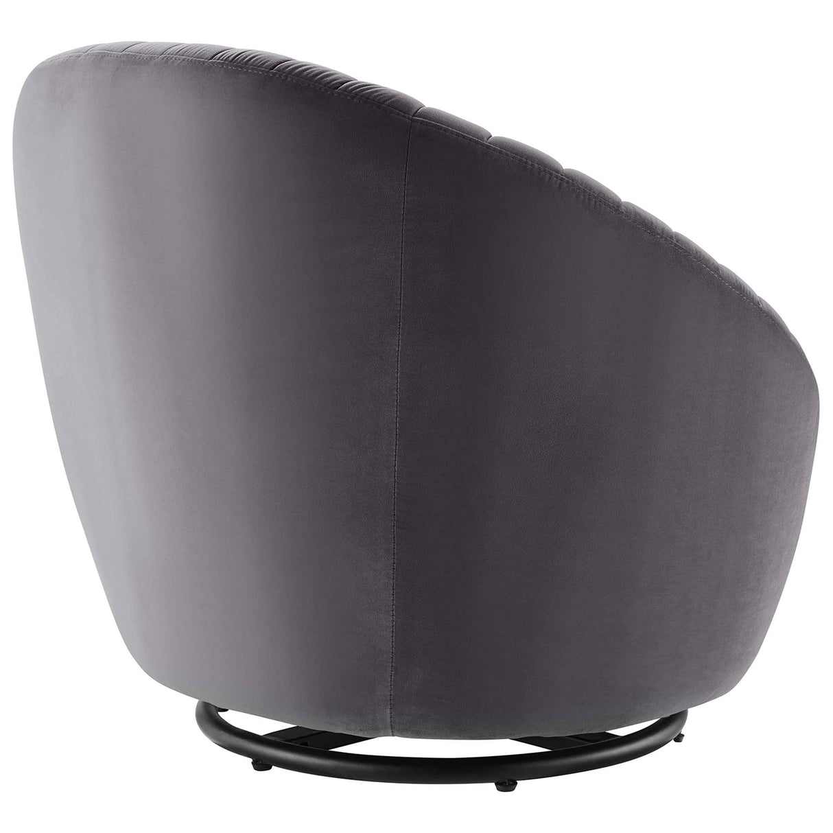 Whirr Tufted Performance Velvet Swivel Chair - Art Deco Style & 360-Degree Functionality
