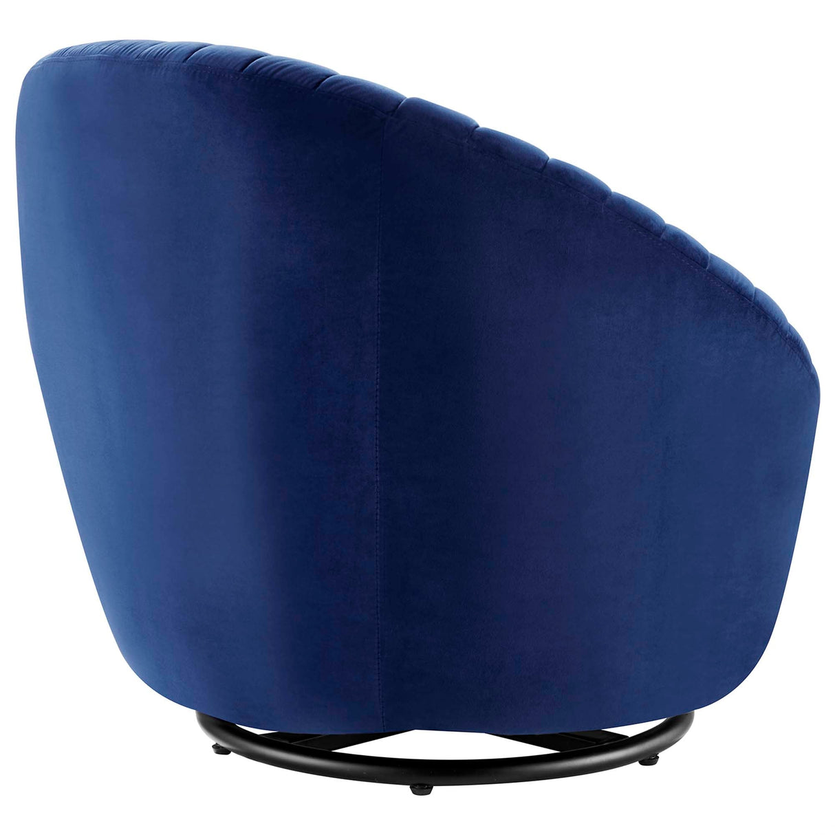 Whirr Tufted Performance Velvet Swivel Chair - Art Deco Style & 360-Degree Functionality