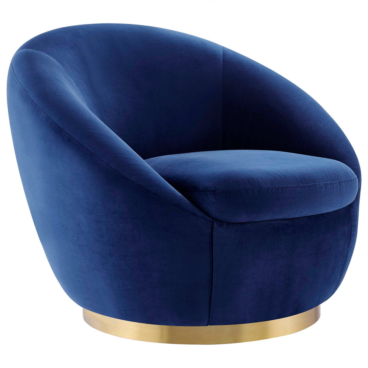 Buttercup Performance Velvet Swivel Chair - Modern Glam & Stain-Resistant