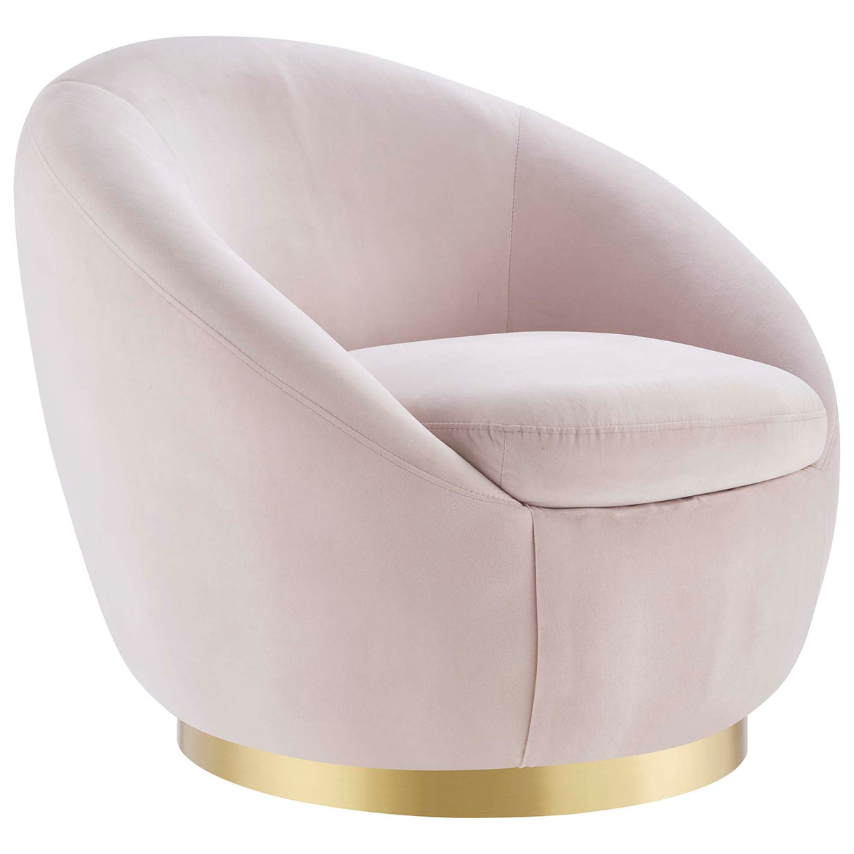 Buttercup Performance Velvet Swivel Chair - Modern Glam & Stain-Resistant