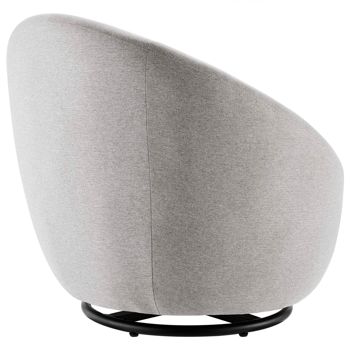 Buttercup Upholstered Fabric Swivel Chair - Mid-Century Modern & 360-Degree Movement