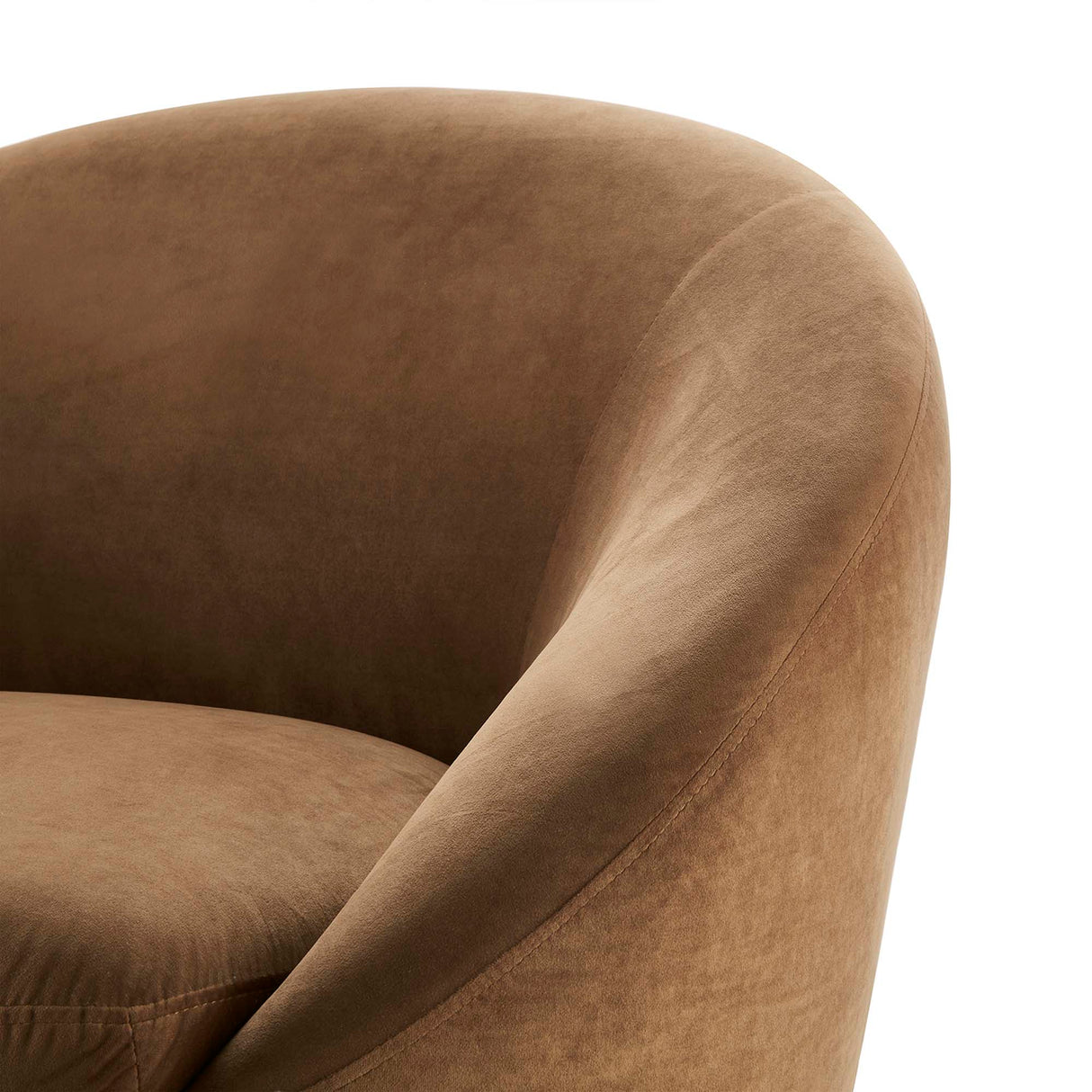 Buttercup Performance Velvet Swivel Chair - Modern Glam & Stain-Resistant