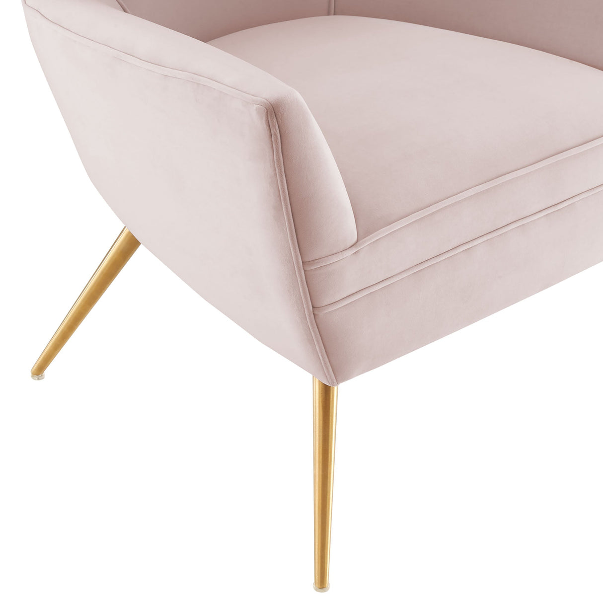 Renata Button Tufted Performance Velvet Armchair - Mid-Century Modern & Stain-Resistant