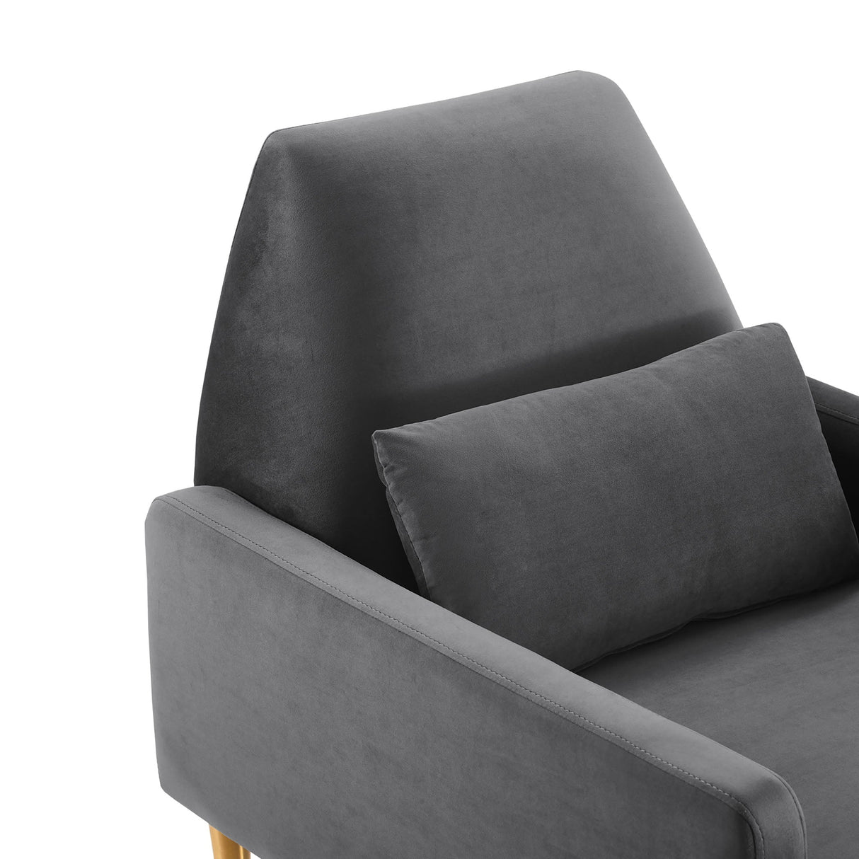 Liliana Performance Velvet Armchair - Mid-Century Modern & Stain-Resistant