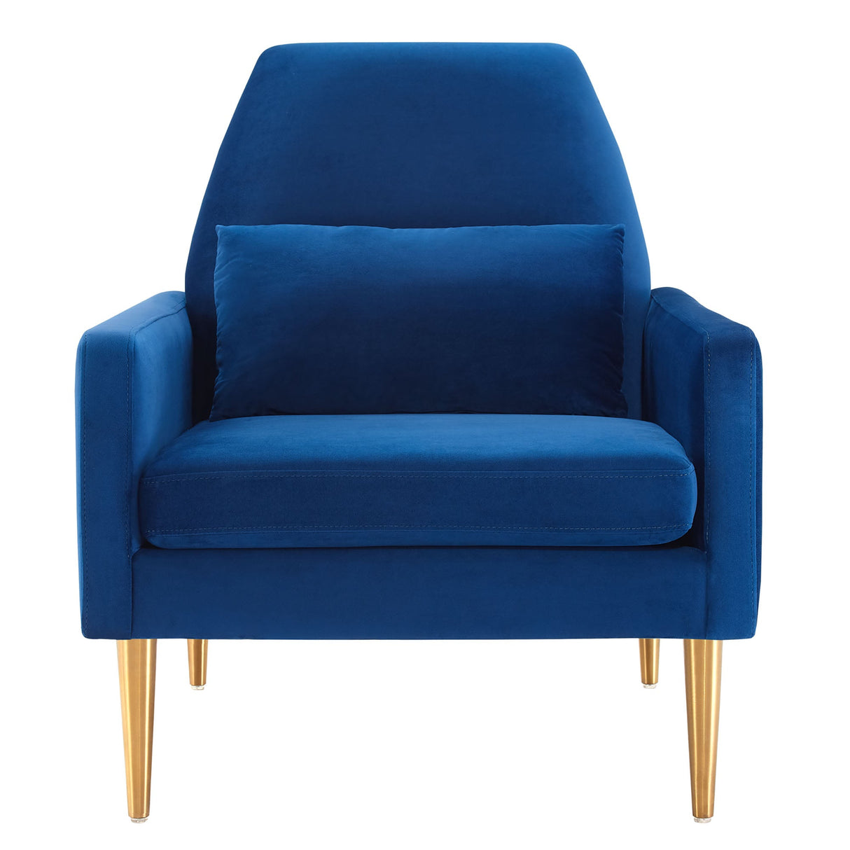 Liliana Performance Velvet Armchair - Mid-Century Modern & Stain-Resistant