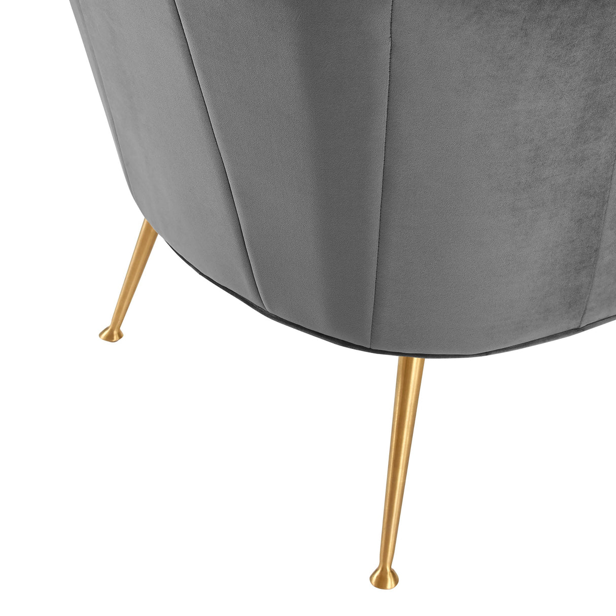 Veronica Channel Tufted Performance Velvet Armchair - Mid-Century Modern & Stain-Resistant